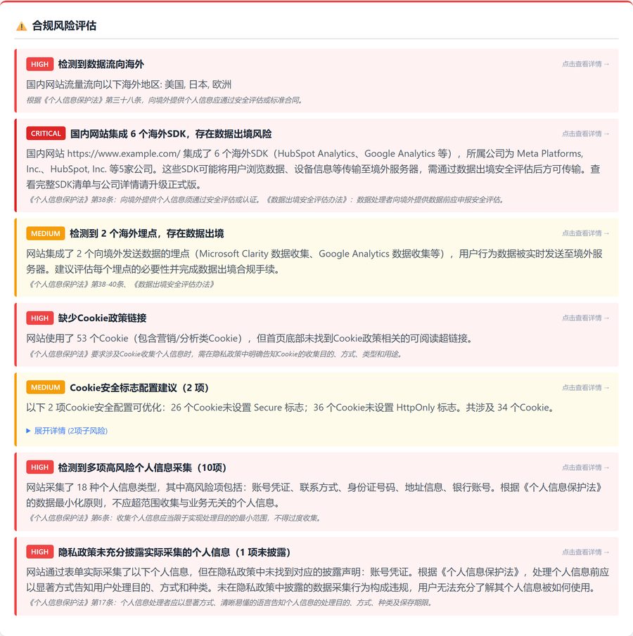风险检测报告